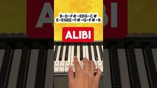 Alibi (Piano Tutorial) #shorts