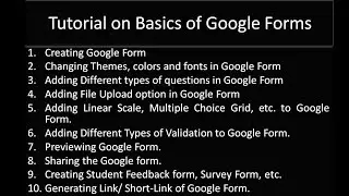 Learn Google Forms in one Video (Creating Form, Adding Questions, Upload Files, Validation, Themes)