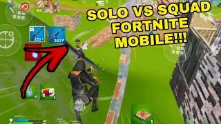 Fortnite Mobile:18 Kills SOLO VS SQUAD🔥 (Redmi Note 8)