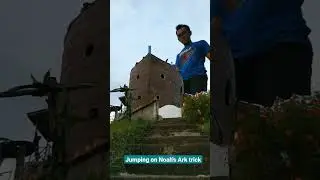 Jumping on Noah's Ark trick #justforfun #viralvideo #videotrick