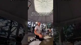 Sound guy saved the day without hesitation 🙏 #blooper #drummer #concert #soundguy #thedreamboats