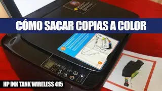 Cómo Sacar Copias a Color en la Impresora HP Ink Tank Wireless 415