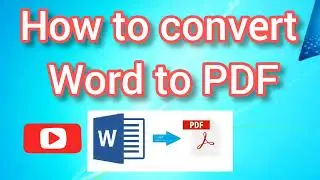 Convert MS Word to PDF | how to convert doc to PDF