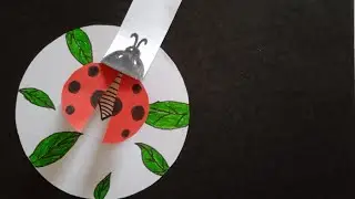 Flying Ladybug | Kids craft | How to make easy Paper Ladybug/ ladybird | Easy paper crafts