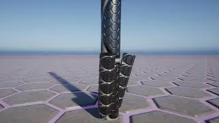 cylinder Worm 0.6 | procedural animation | physics control | Unreal Engine 5
