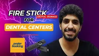 Fire stick digital signage with posterbooking Free digital sigange for dental centers 2024