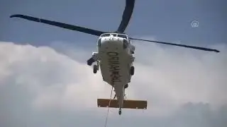TUSAŞ tarafından geliştirilen yangın söndürme helikopteri NEFES, Muğla’da göreve başladı