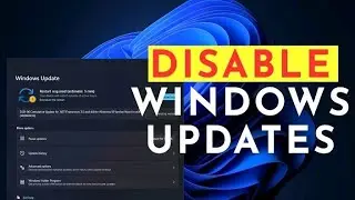 Disable windows Update on windows (10 or 11)