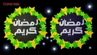 Dekorasi Bulan Ramadan - Membuat Hiasan Dinding Tema Ramadan dari Kertas Origami