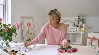 Paint loose watercolour roses with me