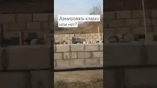 Армировать кладку или нет? Сетчатой арматурой с ячейкой 50*50, с толщиной прутка не менее 3мм.