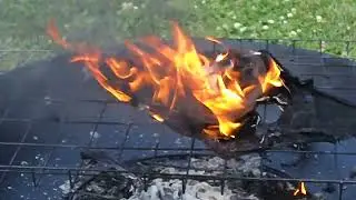 burn her abused kitten heels and tank top