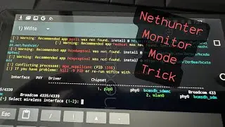 How to enable monitor mode on Nethunter