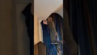 Навес штор на арочные окна