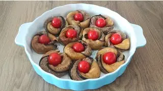 😋ŞEKLİ ŞAHANE KARNI YARIK TADINDA ❗TAM BİR MİSAFİR YEMEĞİ KÖFTELİ RULO PATLICAN TARİFİ..