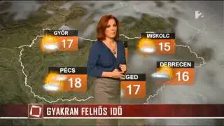 IdGaál Noémi 2014 10 17 ESTE Sexy Hungarian Weather Forecast Girl