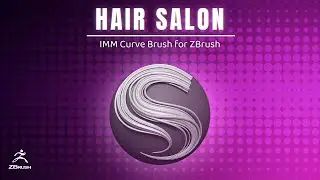 Hair Salon - Stylized Hair Flakes and Braids IMM Brush for ZBrush 2022