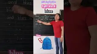 Sight Word blue #reading #spelling #vocabulary #english #education
