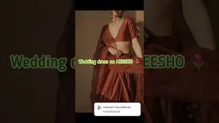 weeding look/dress outfits on meesho 💗#meesho #meeshofinds #weddingdress