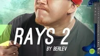 Rays in photoshop. Example 2.
