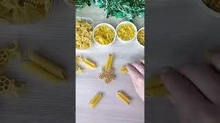 Необычные снежинки из макарон❄️❄️☃️