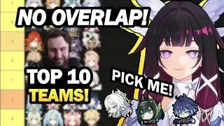 The TOP 10 Teams without team overlap in Genshin Impact! (7.1)
