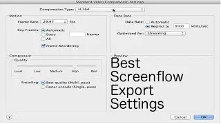 Best Screenflow Export Settings - HD