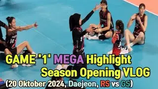 'MEGA' Highlight, Game '1' vlog (20 Oktober 2024, RS vs GS) #volleyball #mega #megatron #redspark