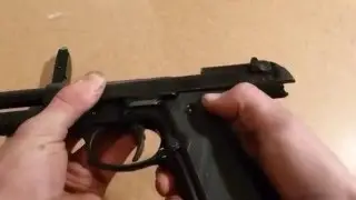 how to disassemble beretta 9mm blank pistol