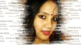 Picsart Text Portrait Effect ।। Text Dispersion Effect on Photo ।। Picsart Editing ..