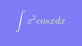 How to integrate x^2cosx using Integration by Parts