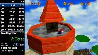 Super Mario 64 - 70 Star in 55:24