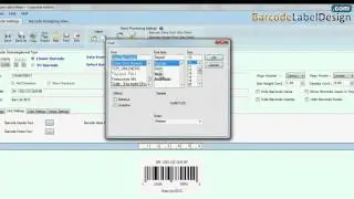 How to design and print barcode label with UPCA barcode font
