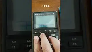 TI-85 vs 84 Plus CE vs nspire CX II Speed Test #texasinstruments #calculator #math