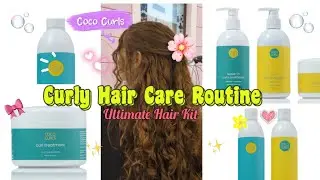 CURLY Hair Care Routine💁 COCO CURLS Review 👆Ultimate Hair Kit for CURLY Hair💯