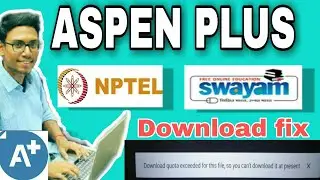 ASPEN PLUS from NPTEL | How to DOWNLOAD ?