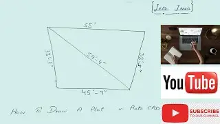 Irregular Plot Design in Auto CAD || How to plot Irregular size plot in Auto CAD.