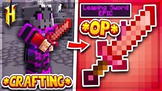 Hypixel Skyblock : CRAFTING MY *OP* LEAPING SWORD! l Minecraft Skyblock (57)