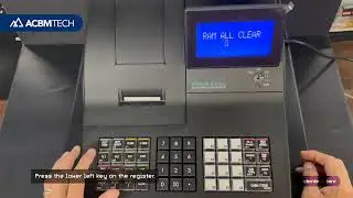 How to RAM CLEAR your SAM4s NR-510RB cash register. #cashregister #tutorial #business