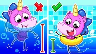 Safety Rules in the Pool | Play Safe in the Swimming Pool🌊🤽 | Teeny Mimi🦄