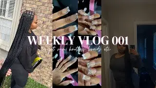 weekly vlog 001: target run, knotless braids, etc