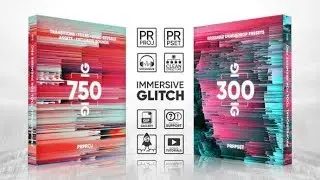Glitch Transitions, Presets, Titles, Logos, Assets, Sound FX Pack (Best After Effects Projects)