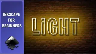 Tutorial for beginners in Inkscape: Create neon text (neon light)