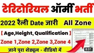 TA Army Bharti 2022// Territorial Army Bharti 2022// zone 1,2 ,3 ,4 full details