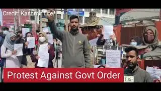 j&k foresters protest