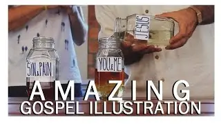 SIMPLE 3 jar GOSPEL illustration - JESUS, YOU&ME, SIN.