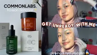 get unready with me! 🧖🏻‍♀️ ft. korean skincare✨ #skincare #commonlabs #kbrand