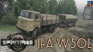 SpinTires. {03.03.16} Мод: IFA W50L. (Ссылка на мод в описании)