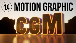 3D Text Motion Graphic Animation | UE Tutorial