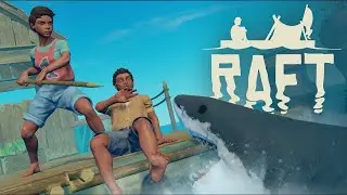 Выживаем в рафт с друзьями/Raft Hardcore Survival